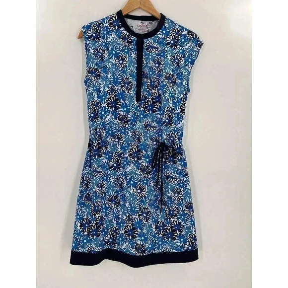 Kinona Sleeveless Dress V-Neck Pink Floral Sporty Golf Pickle Ball Pink Size S - Picture 5 of 13